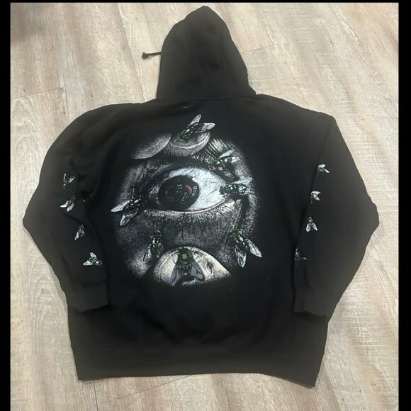 CITY MORGUE MY BLOODY AMERICA Hoodie XLARGE FLIES RARE - Picture 1 of 5